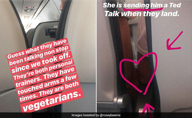 Woman Documents Unfolding Of A Love Story On A Plane, Internet Hearts It