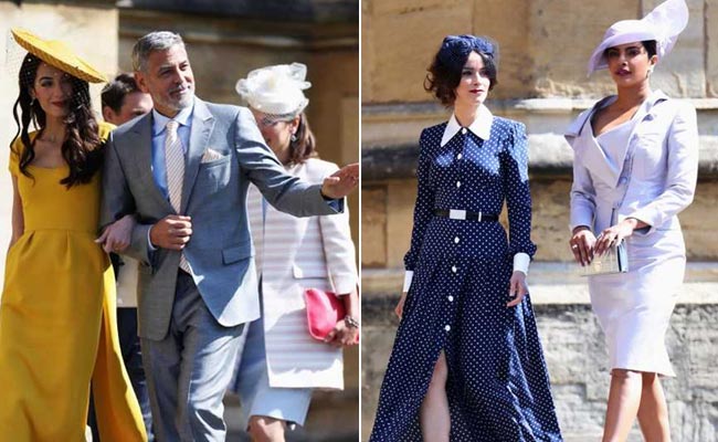 Celeb Style At The Royal Wedding: George And Amal Clooney, Priyanka Chopra And More