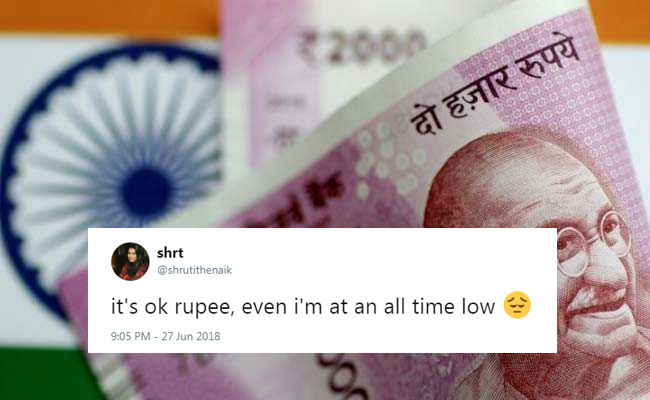 Rupee Falls To All-Time Low, But These Jokes Are Peak Twitter