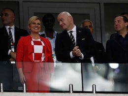World Cup 2018: Croatian President Celebrates Wildly, Russian PM Isn't Amused World Cup 2018: Croatian President Celebrates Wildly, Russian PM Isn't Amused