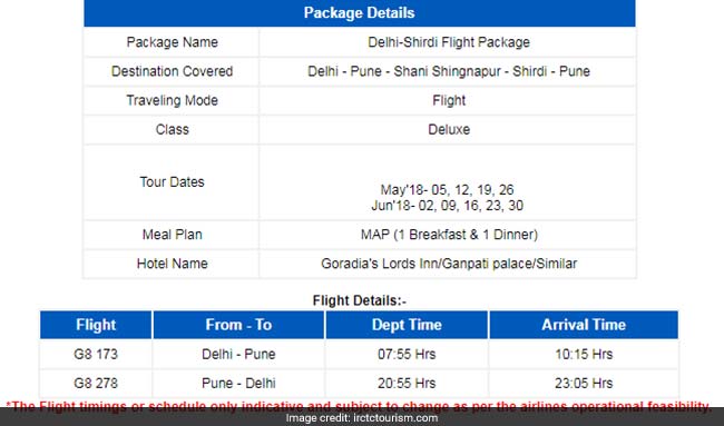 sai tour package