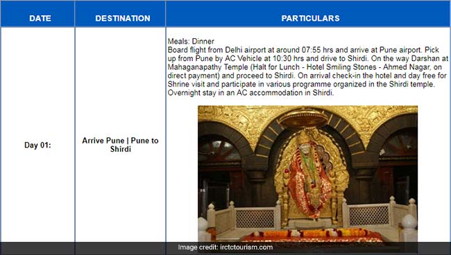sai tour package