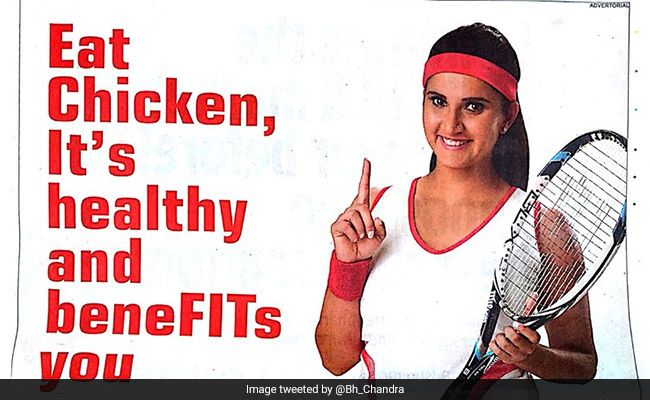 Sania Mirza Asked To Publicly Disassociate From "Misleading" Poultry Advertisement