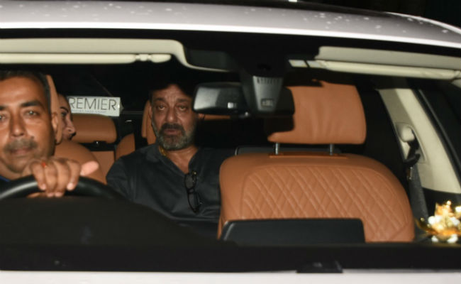 <i>Sanju</i> Screening: Reel And Real Sanjay Dutt Converge To Watch The Film