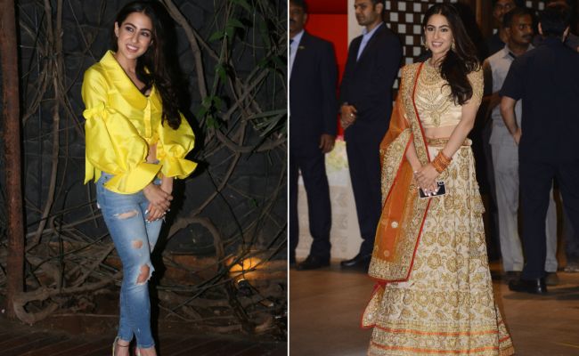 In Yellow And Orange, Sara Ali Khan Makes 2 Chic Fashion Statements