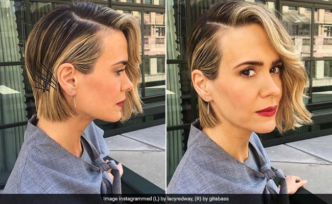 Sarah Paulson's Brilliant Hairstyle Makes The Best Use Of Bobby Pins