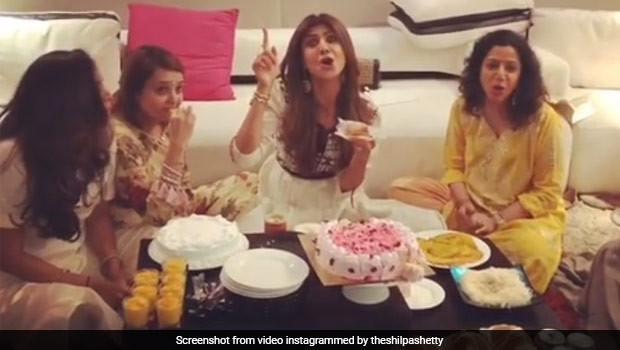Shilpa Shetty's Sweet Iftar Binge Included A Falooda Cake And Aflatoons! (Watch Video)