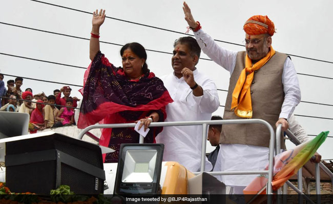 Vasundhara Raje's <i>Gaurav Yatra</i> A Failure, Says Sachin Pilot