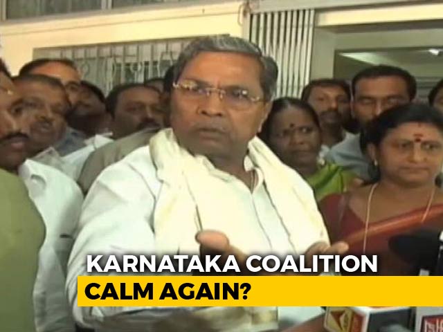 After Congress's Damage Control, Sulking Siddaramaiah Falls In Line