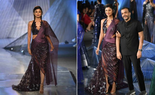 Shilpa Shetty's Crystal-Inspired <i>Saree</i> Is New Age Style Goals