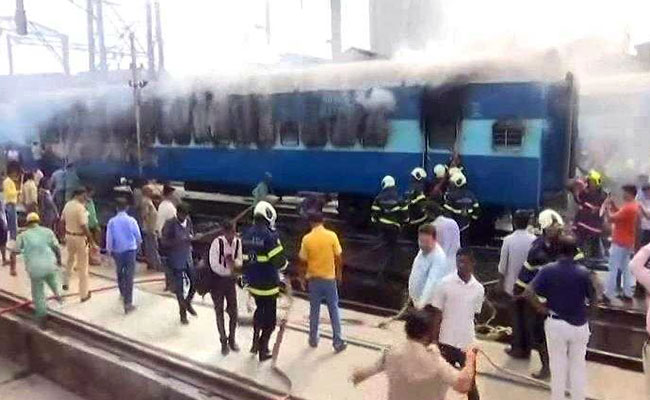 Fire Breaks Out In Spare Coach Of Train At CST Railway Yard In Mumbai