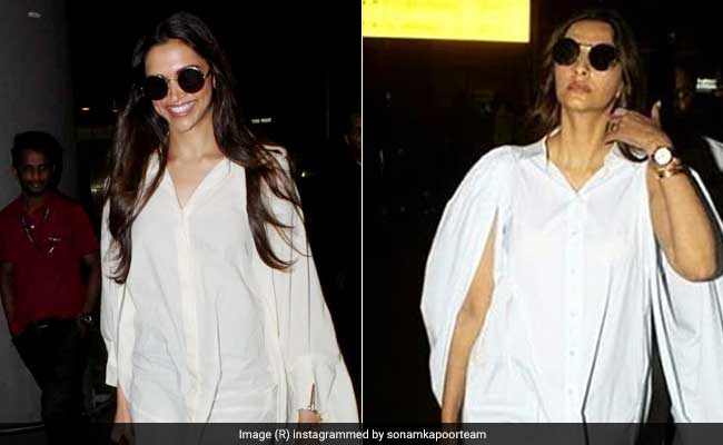 Deepika Padukone And Sonam Kapoor Are Making Oversized Shirts A Travel Essential