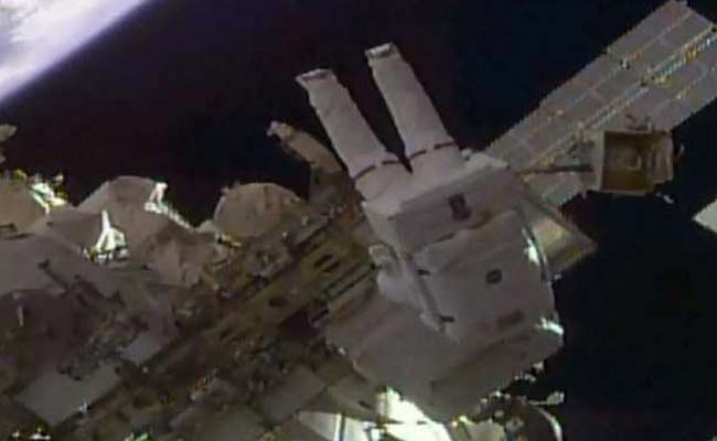 NASA Astronauts Install High-Definition Cameras During Spacewalk