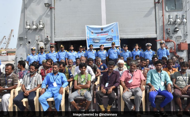 Indian Navy Brings Back 38 Stranded Indians From Cyclone-Hit Yemen Island