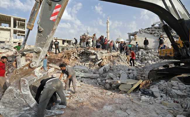 38 Killed By Air Strikes In Syria's Idlib Says Human Rights Monitor