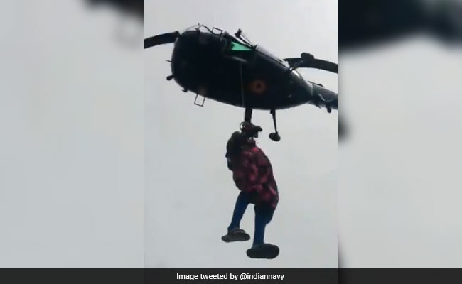 After Rooftop Rescue, Kerala Woman Delivers Baby Boy. Navy Tweets Photos