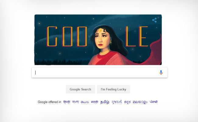 Google Doodle Remembers "Tragedy Queen" Meena Kumari