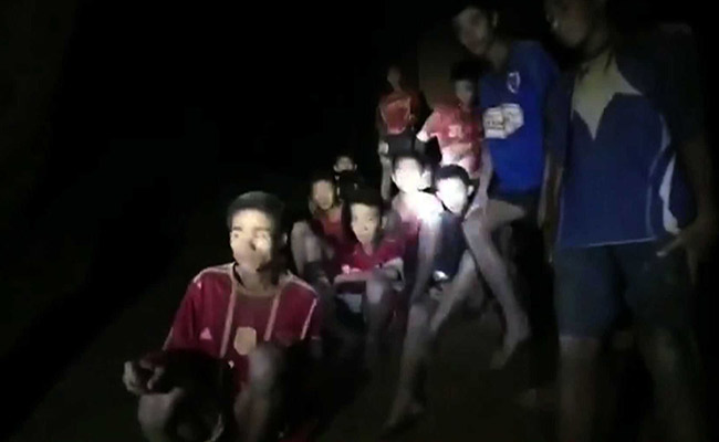 Dramatic Footage Of 12 Boys Found In Cave 9 Days After They Were Trapped