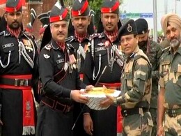 On Pakistan Independence Day BSF, Rangers Exchange Sweets At Wagah Border On Pakistan Independence Day BSF, Rangers Exchange Sweets At Wagah Border