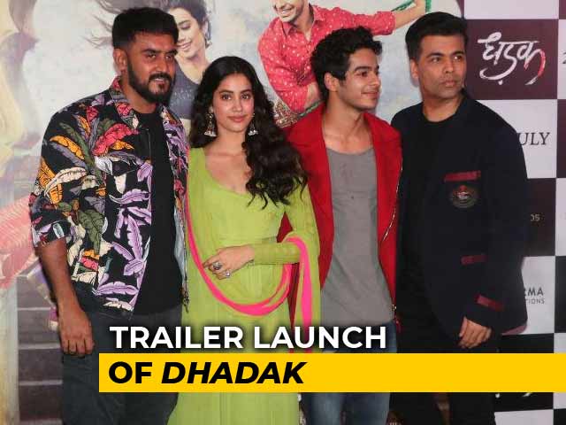 Janhvi & Ishaan At The Trailer Launch Of <i>Dhadak</i>