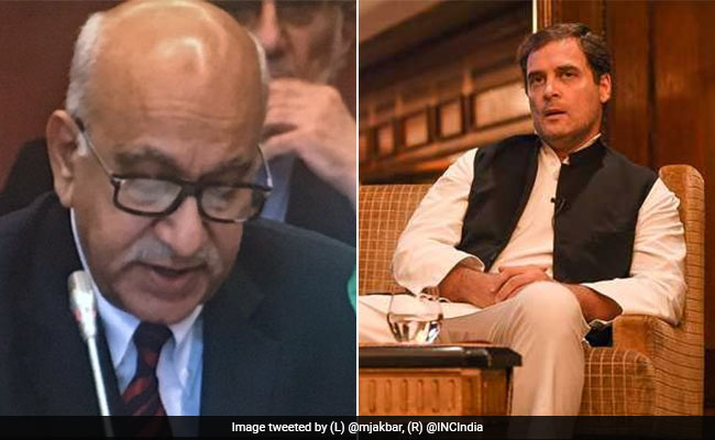 डोकलाम पर राहुल गांधी के बयान पर एमजे अकबर का पलटवार- शासन व्यवस्था की न कोई जानकारी, न 'बौद्धिक ज्ञान'