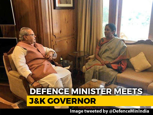 Nirmala Sitharaman, Governor Of Jammu And Kashmir Meet; Discuss Security