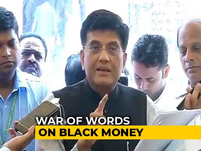 Piyush Goyal Takes On Rahul Gandhi Over Black Money In Swiss Banks