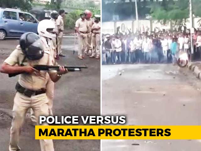 Maharashtra Quota Protesters Clash With Police In Raigad
