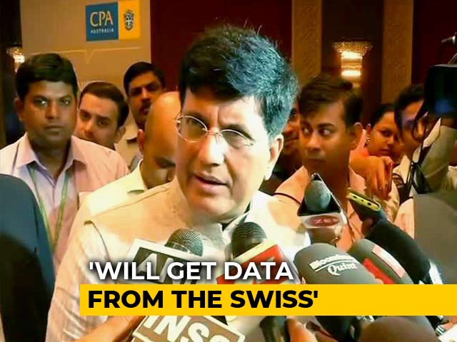 "Will Get Black Money Data From Switzerland By Next Year": Piyush Goyal
