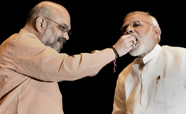 <i>Laddoos</i> For PM, New Seating Plan At First BJP Meet Since No-Trust Vote