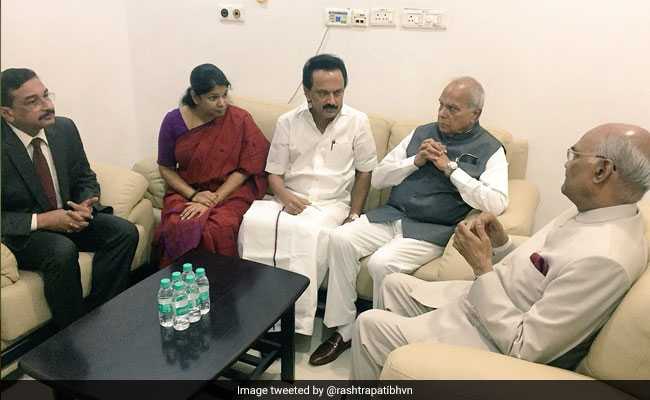 President Visits Karunanidhi In Hospital, Wishes Him "Quick Recovery"