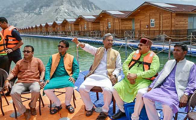 Uttarakhand Cabinet Meets Aboard Floating Restaurant On Tehri Lake