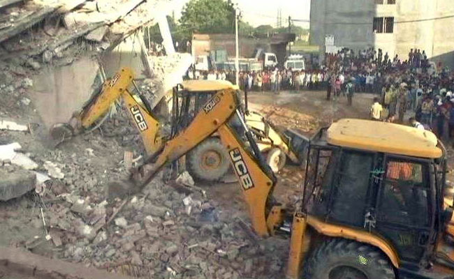 3 Dead After 6-Storey Building Falls On Another Near Delhi, Many Trapped