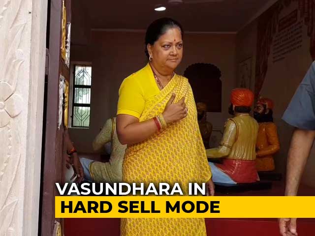 "Will Give Rs. 500 To Buy Mobile Phone": Vasundhara Raje's Election Pitch