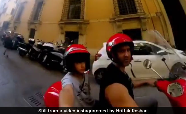 Hrithik Roshan's <i>Super</i> vacation With Sons Hrehaan And Hridhaan Is All Adventure