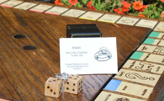 He Spent 45 Days Making A Monopoly Game, Then Used It As Wedding Proposal