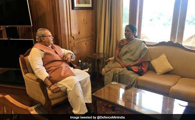 Nirmala Sitharaman, Governor Of Jammu And Kashmir Meet; Discuss Security