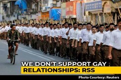 "Homosexuality Not A Crime, But It's Not Natural": RSS On Verdict "Homosexuality Not A Crime, But It's Not Natural": RSS On Verdict