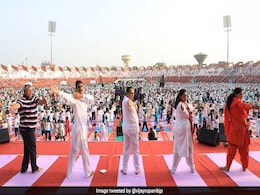 "Over 75 Lakh In Gujarat Take Part In Yoga Day Celebration": Vijay Rupani "Over 75 Lakh In Gujarat Take Part In Yoga Day Celebration": Vijay Rupani
