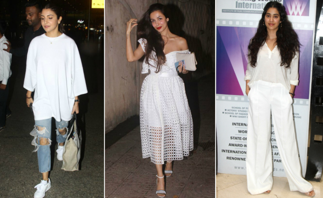 There's No Getting Over Whites, Thanks To Anushka Sharma, Malaika Arora And Janhvi Kapoor