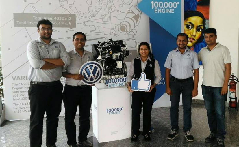 Volkswagen Has Manufactured Its 1,00,000th TDI Engine In India