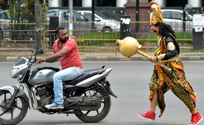 Traffic Police Use 'Yama' To Warn Motorists Against Violations