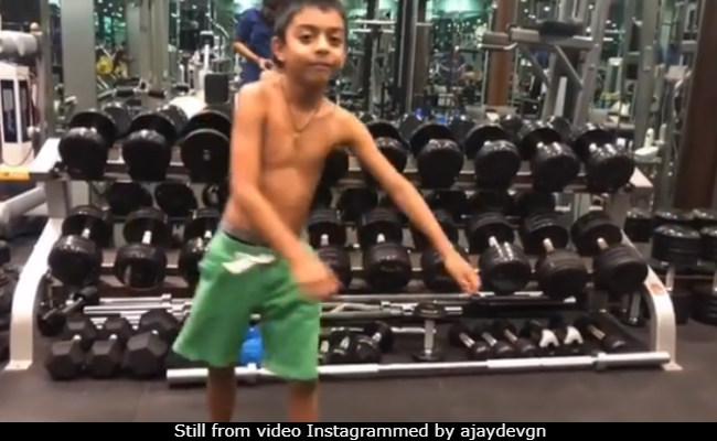 We Bet You Can't Watch Ajay Devgn's Son Yug's Fitness Challenge Video Just Once